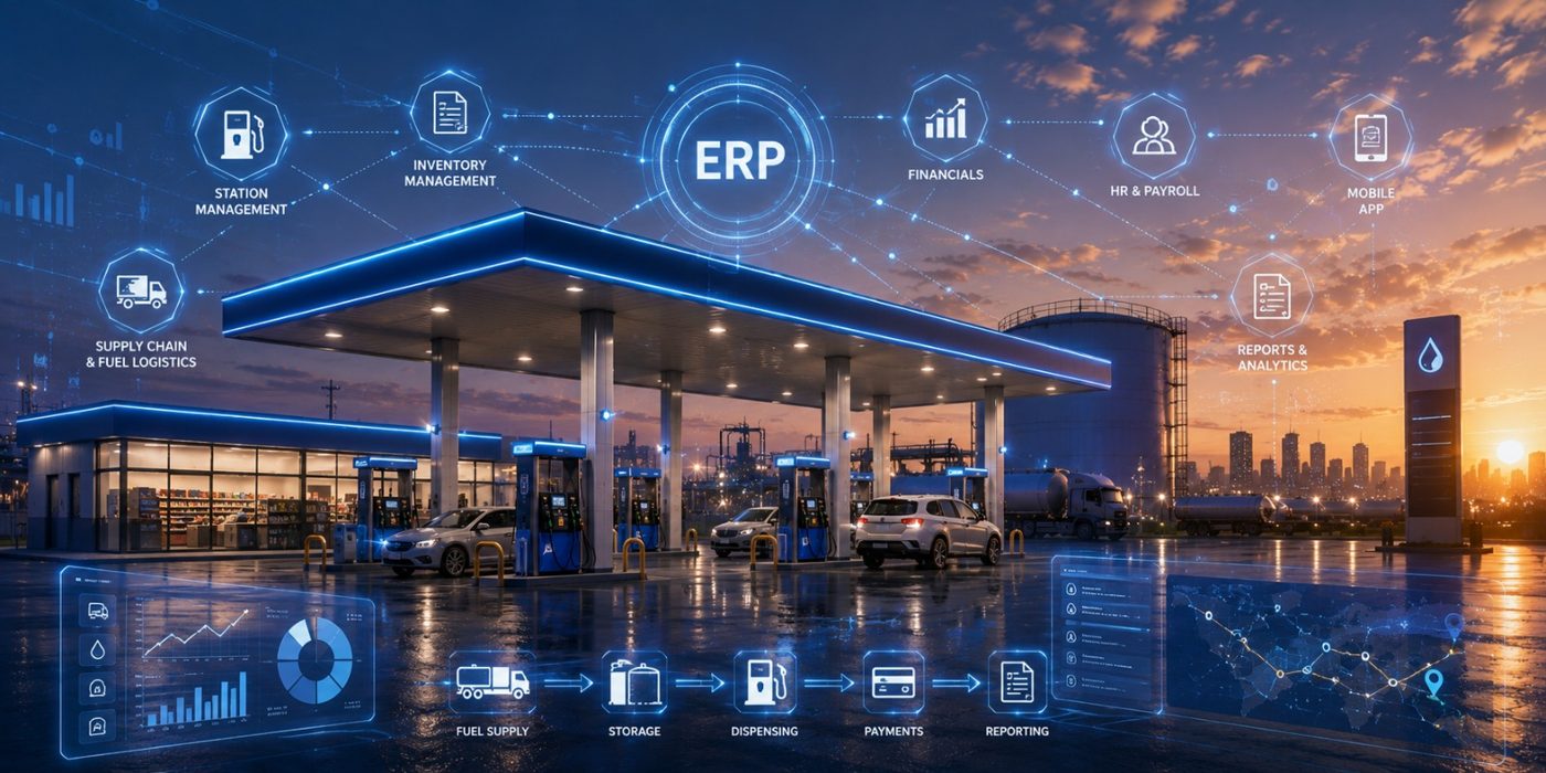 A fuel station run on Perfect ERP
